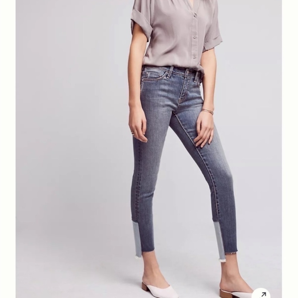 Pilcro and the Letterpress Script Skinny Jeans Medium Wash Size 26